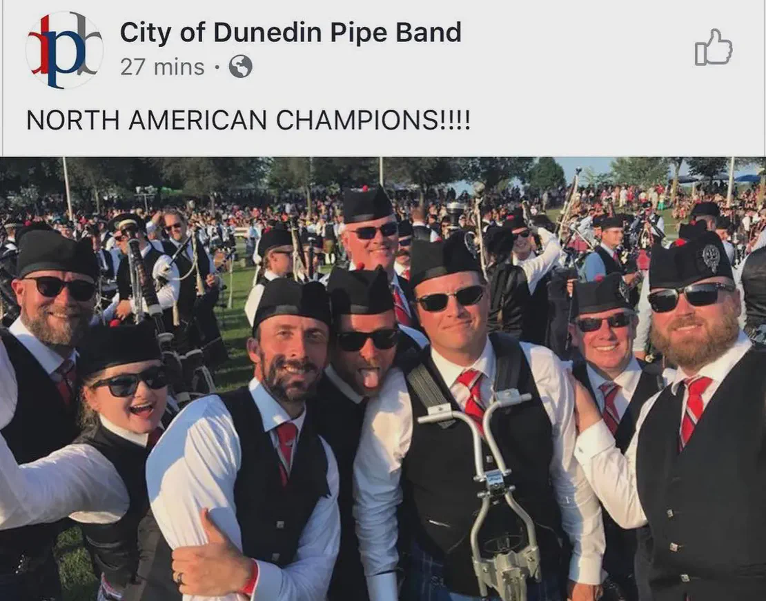 Everyone wins - events draw thousands to city - City of Dunedin Pipe Band