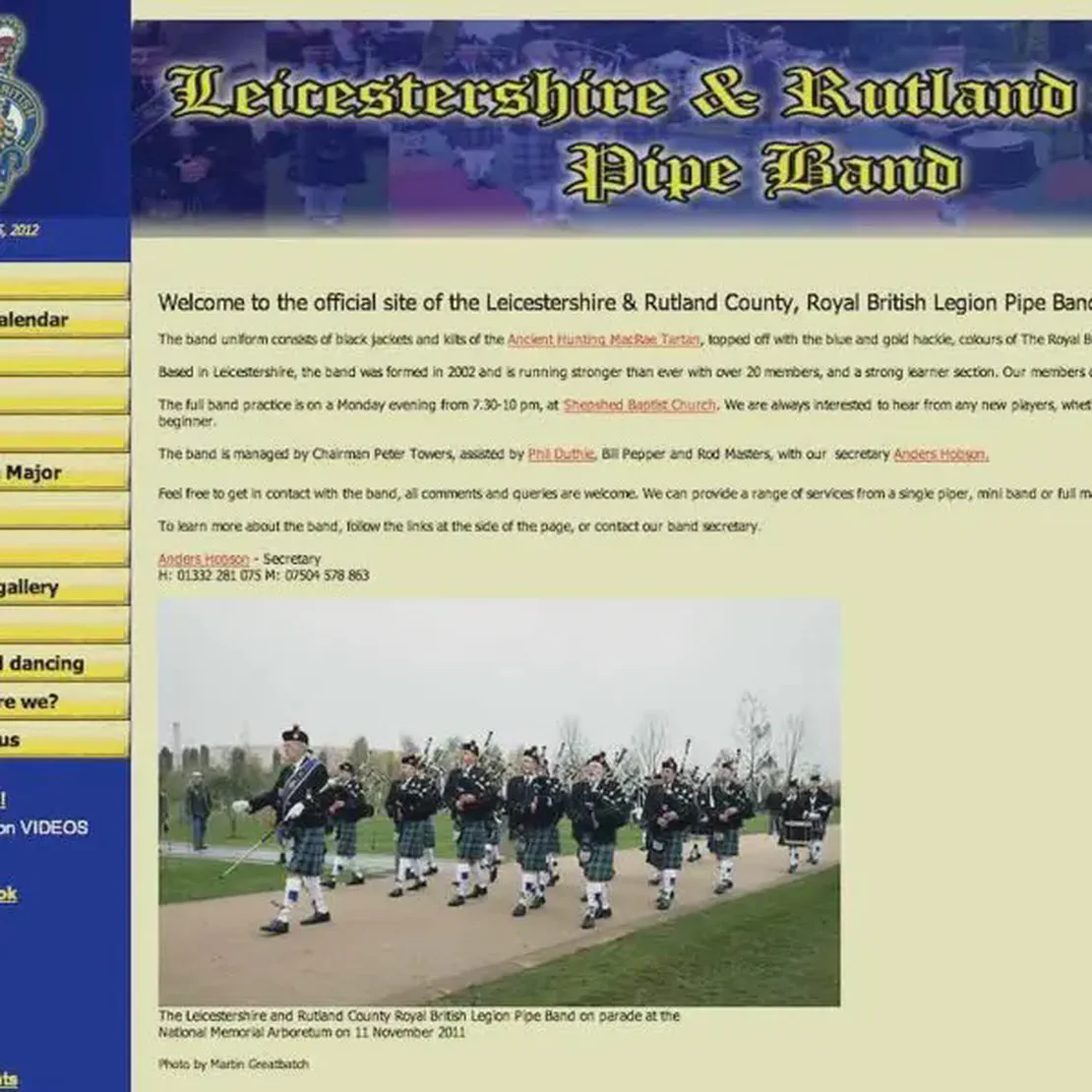 L.R.C. R.B.L. pipe band