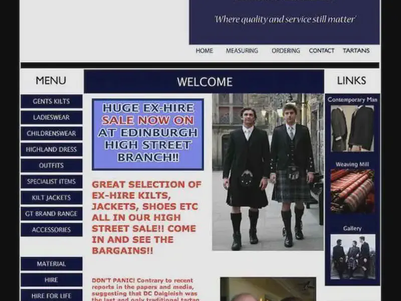 geoffrey kiltmakers and weaver