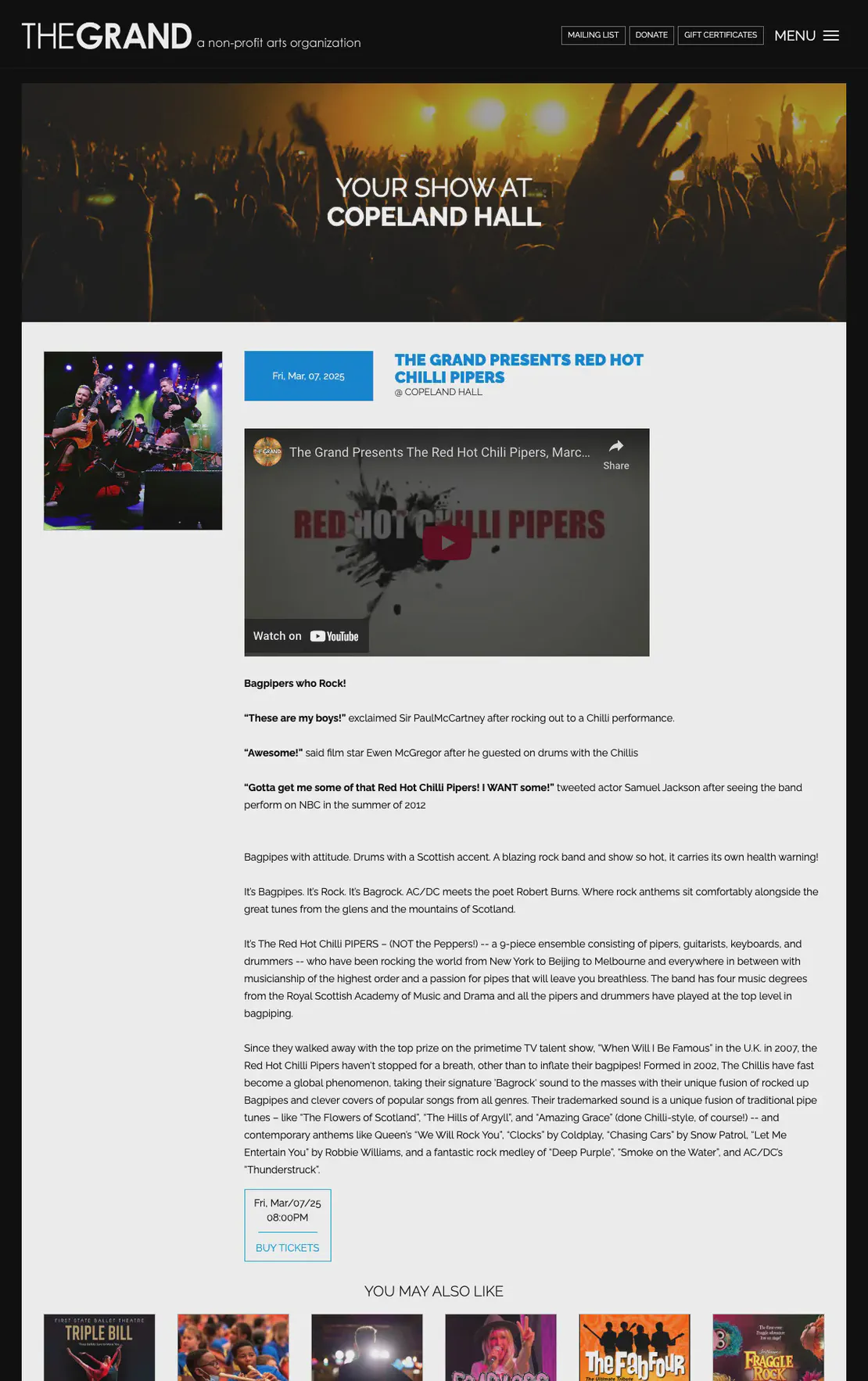Red Hot Chilli Pipers Concert