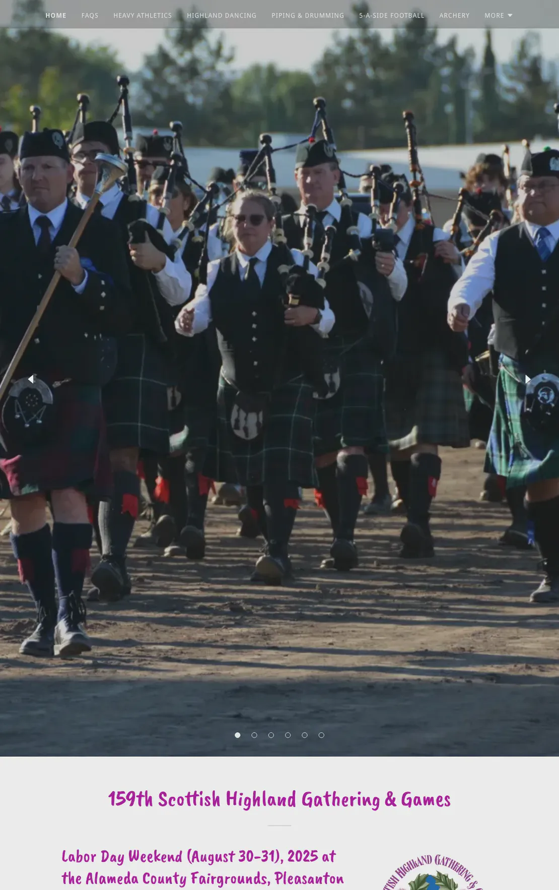 159th Scottish Highland Gathering & Games