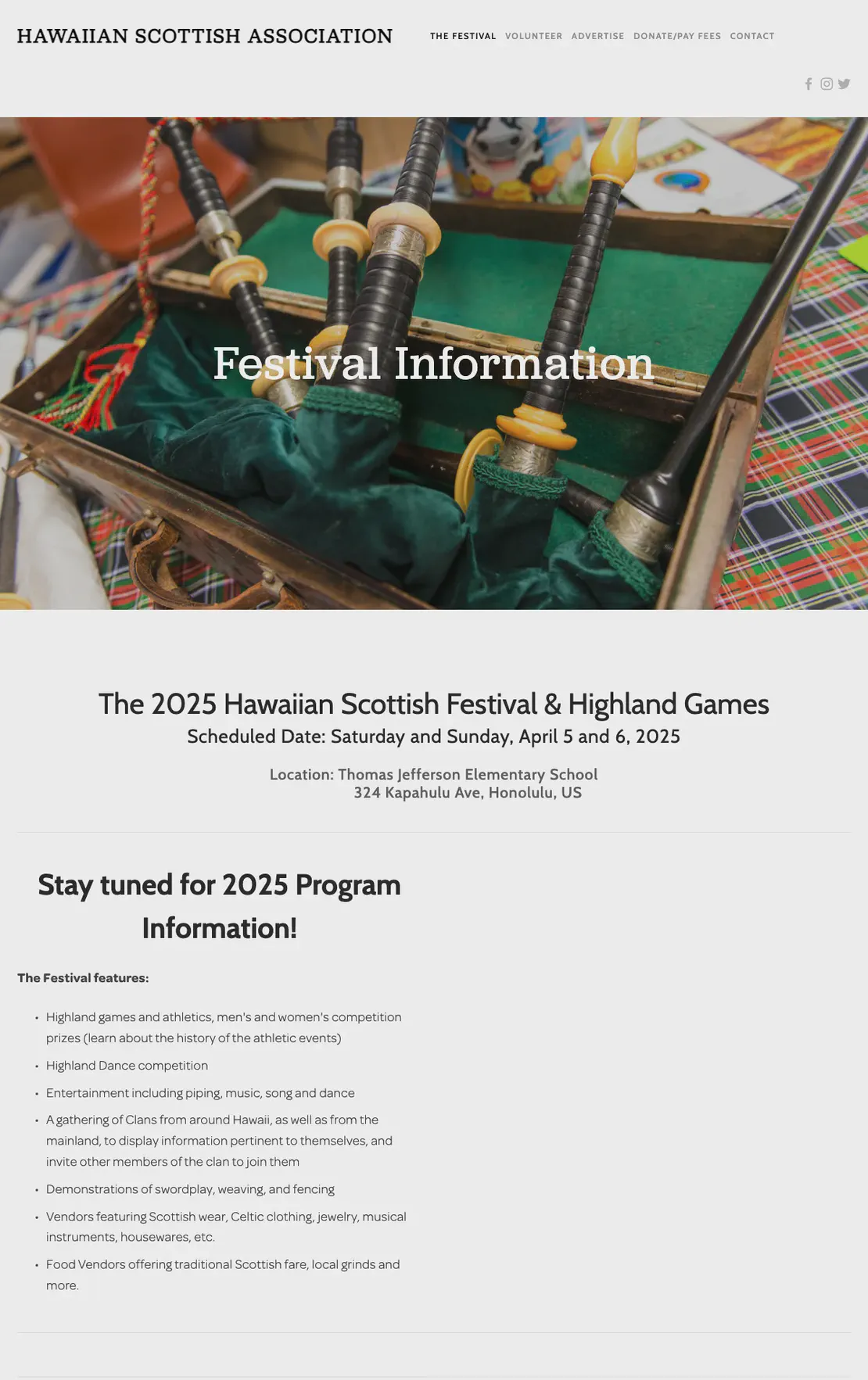 Hawaiian Scottish Festival & Highland Games