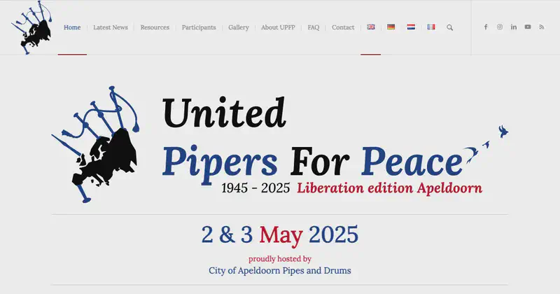United Pipers for Peace Apeldoorn 2025