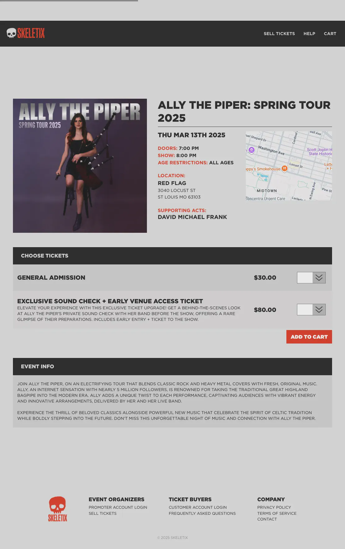 Ally the Piper: Spring Tour 2025