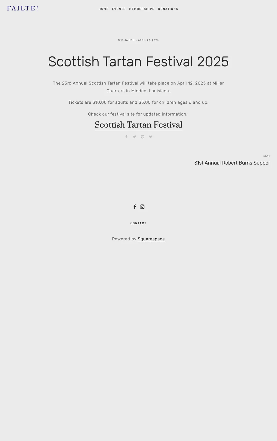 Scottish Tartan Festival