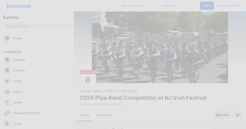 2025 Pipe Band Competition at NJ Irish Festival
