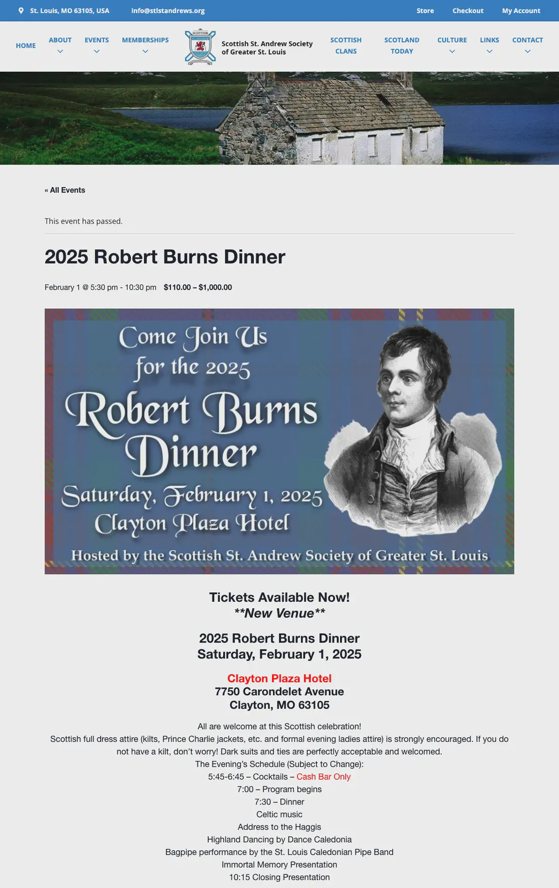 Robert Burns Dinner