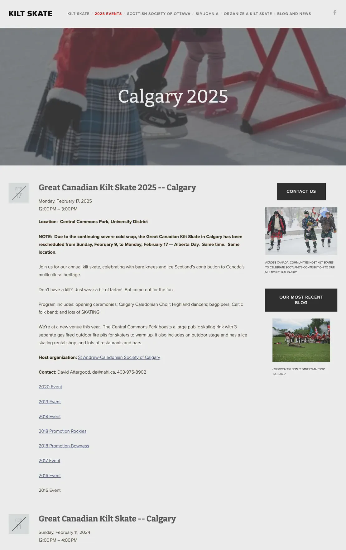 Great Canadian Kilt Skate