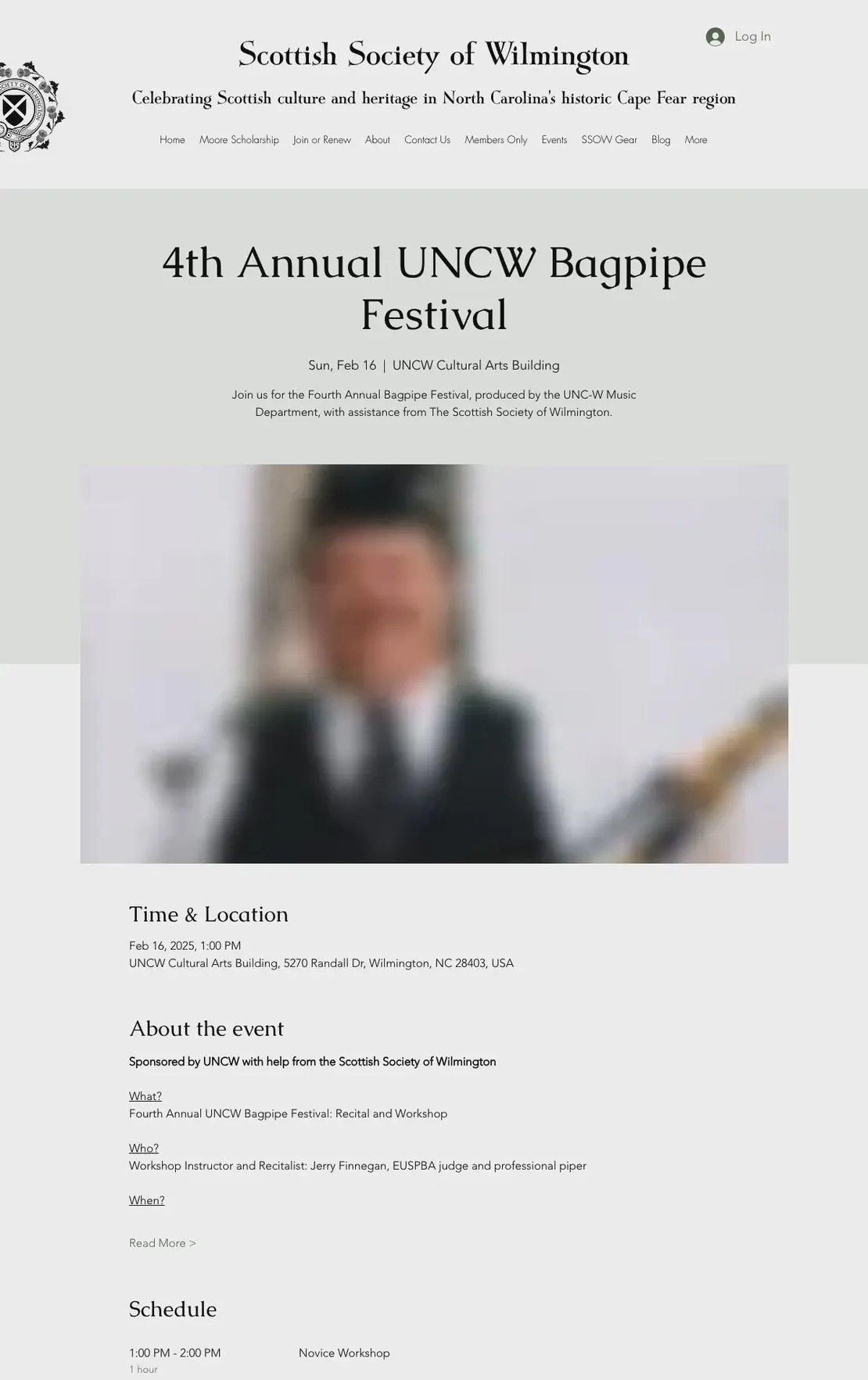 4th Annual UNCW Bagpipe Festival
