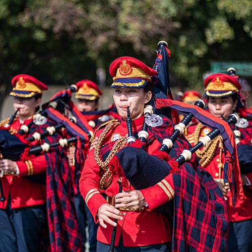 Delhi Police's Women Pipe Band Participates in Republic Day Parade for First Time PTI