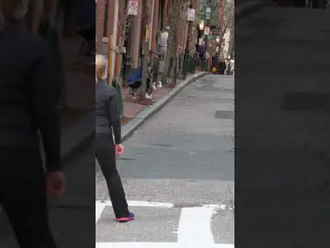 A Beacon Hill street scene from Mark Toomey's Pinckney Piper video.