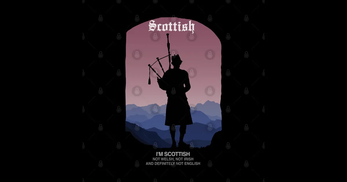 Bagpipe Watercolour Scottish Scotland Music Player Gift Magnet