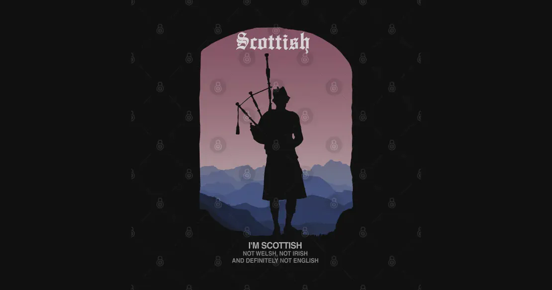 Bagpipe Watercolour Scottish Scotland Music Player Gift Magnet