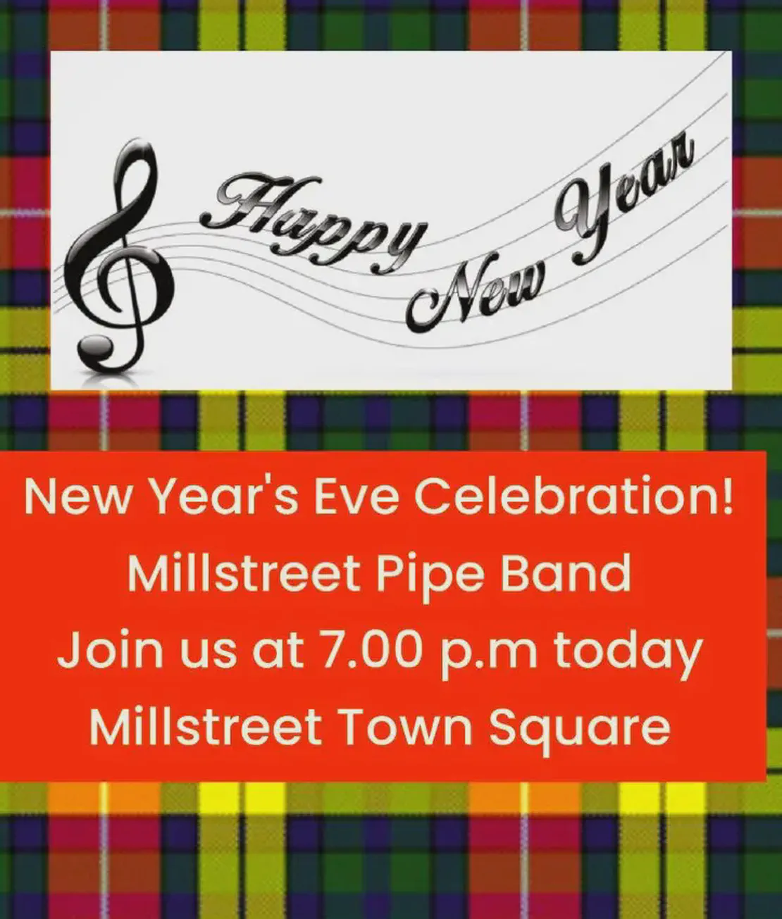 Annual Pipe Band Welcome for New Year - Millstreet.ie
