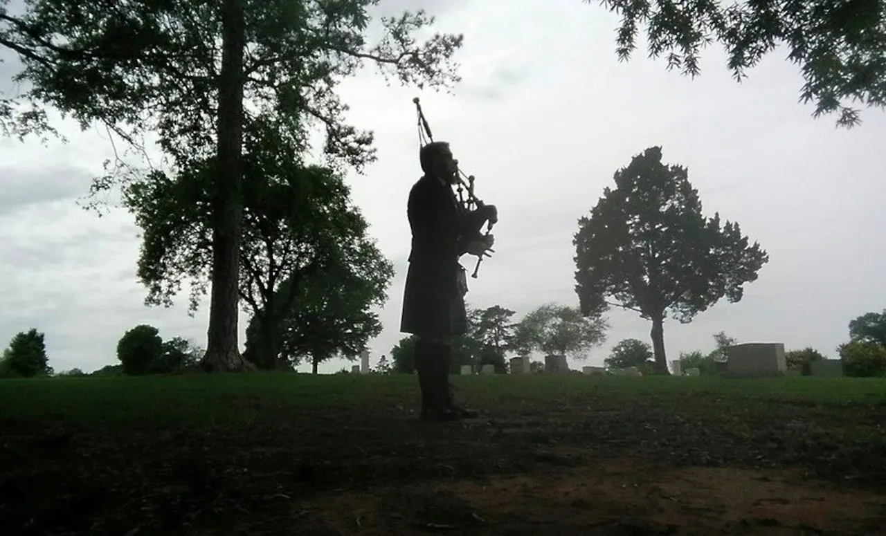 Ryan Morrison Makes a Living as a Bagpiper in Alabama