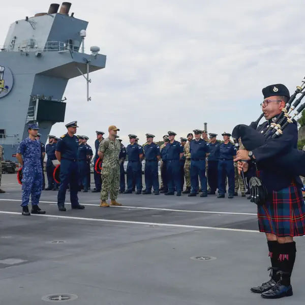 VJ Day: Sombre Royal Navy sailors honour Second World War dead in emotional commemoration for 80th anniversary