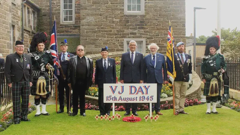 'Our dad was an unsung hero': Wick ceremony marks 80th anniversary of VJ Day