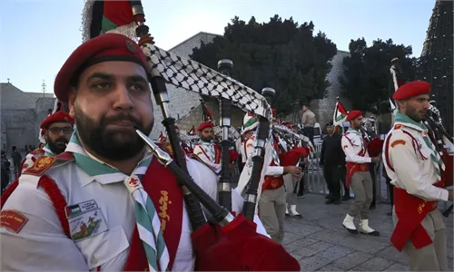 Bagpipe Performance   Church of the Nativity