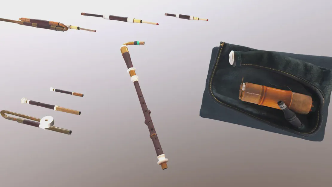 Uilleann Pipes: Personal Objects - 3D model by Archaeology, Classics and Egyptology at ...