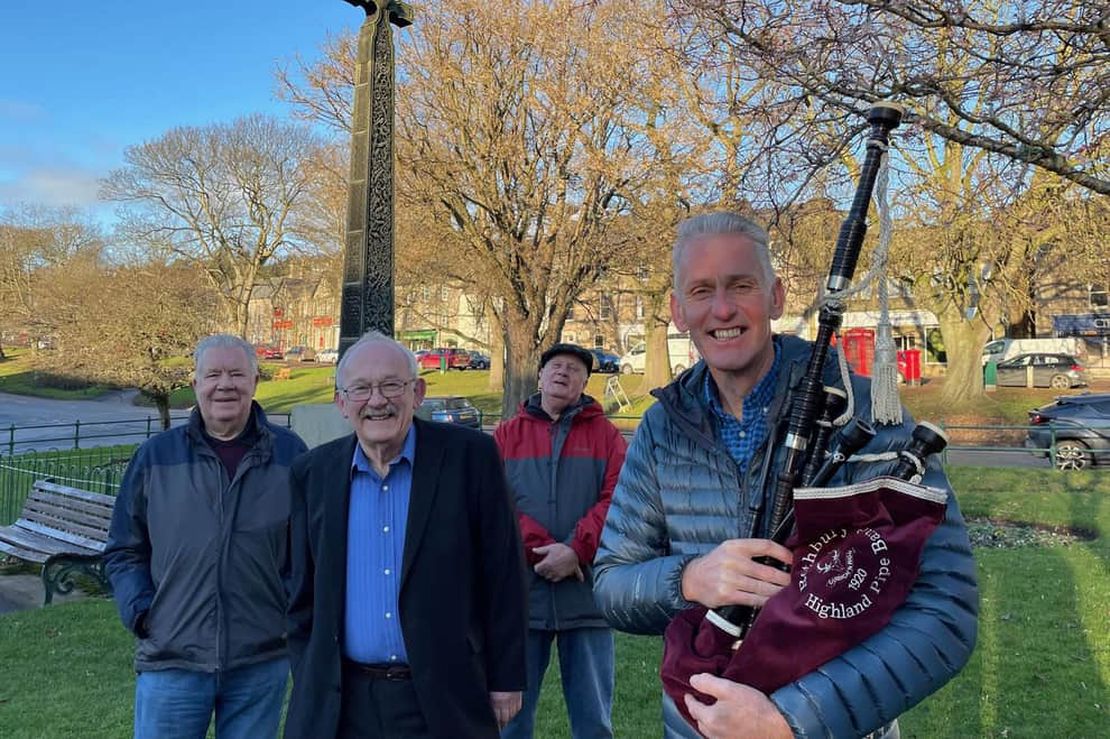 Pipe band hits the right note with help from Northumberland Freemasons