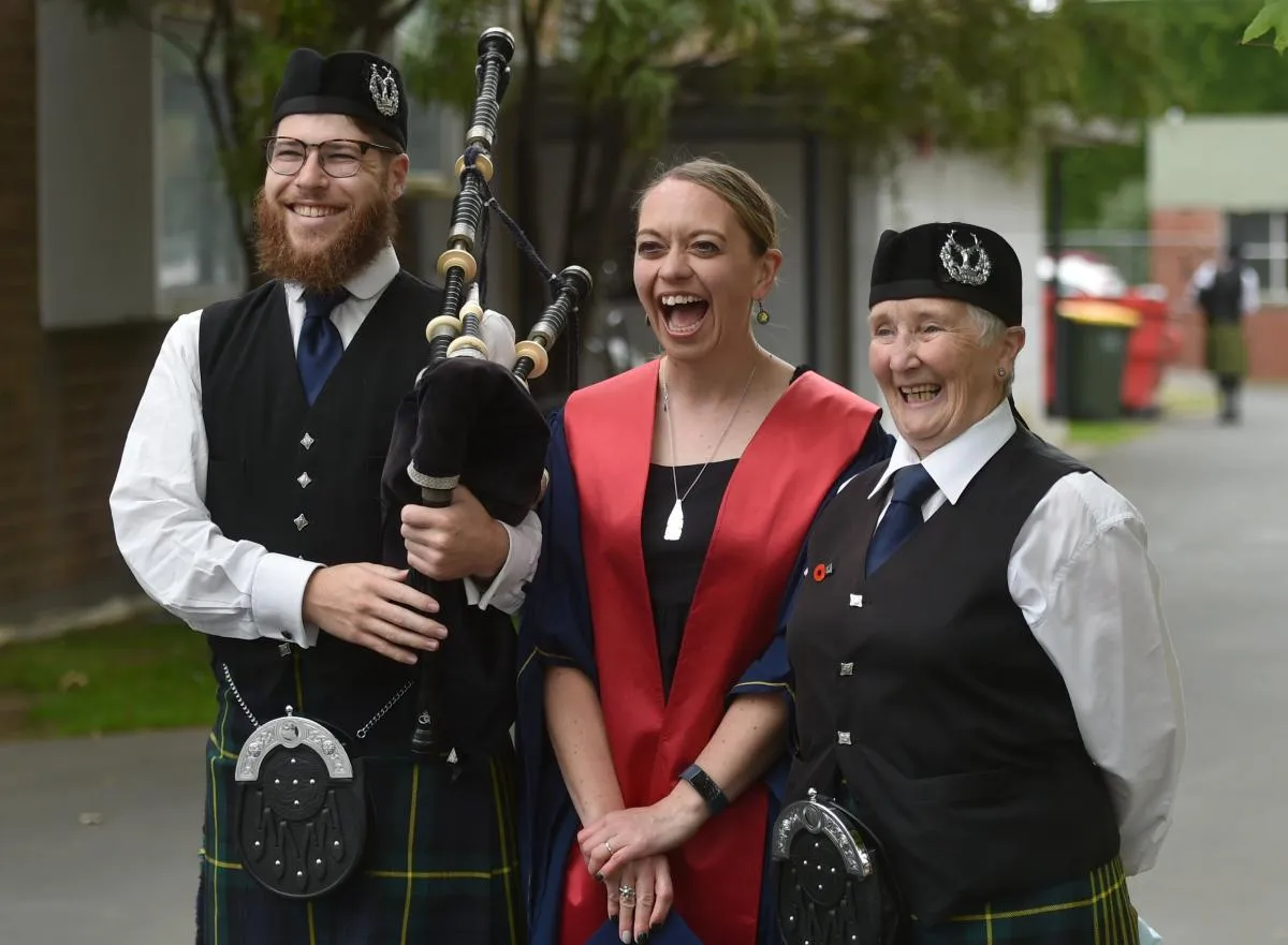 Bagpipes at Otago Polytechnic Graduation