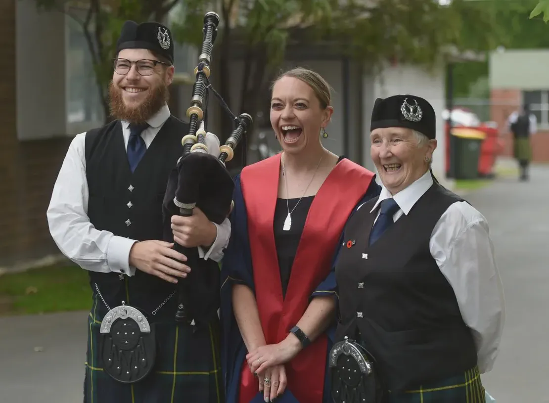 Bagpipes at Otago Polytechnic Graduation