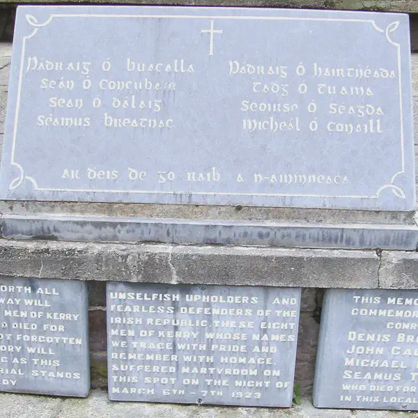 Eight republican prisoners are executed by use of a mine at Ball seedy, Co. Kerry