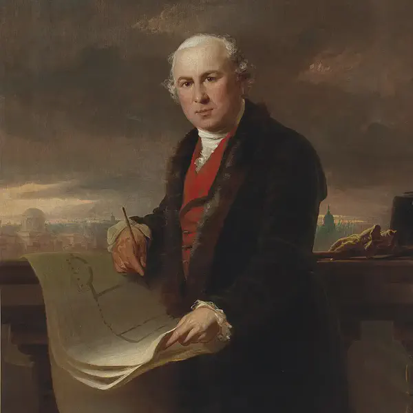 James Gandon moves from London to Dublin; the first stone of his Customs House is laid on this date