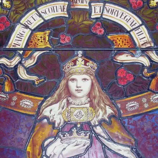 Queen Margaret, Maid of Norway (daughter of King Erik II) crowned