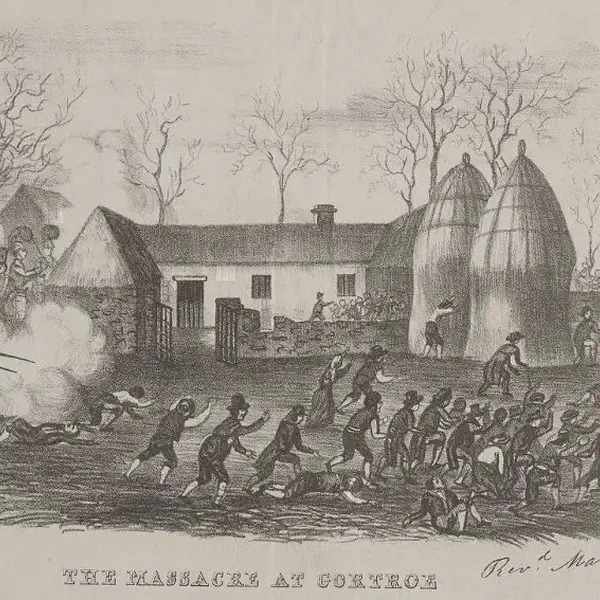 120 police move in to Graiguenamanagh to seize cattle in payment of the tithe