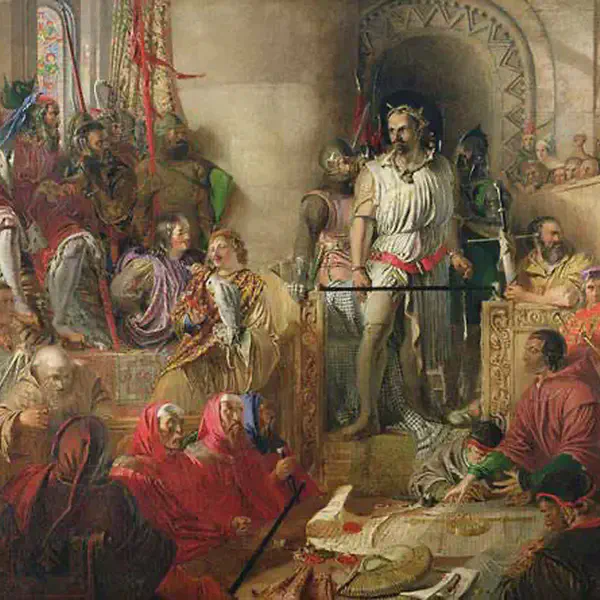 William Wallace betrayed and captured by the English.
