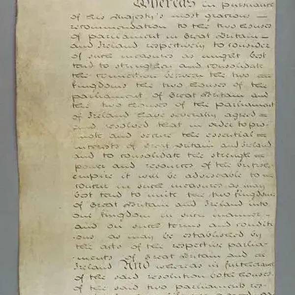 Act of Union goes into Effect, merging the Kingdom of Great Britain and the Kingdom of Ireland