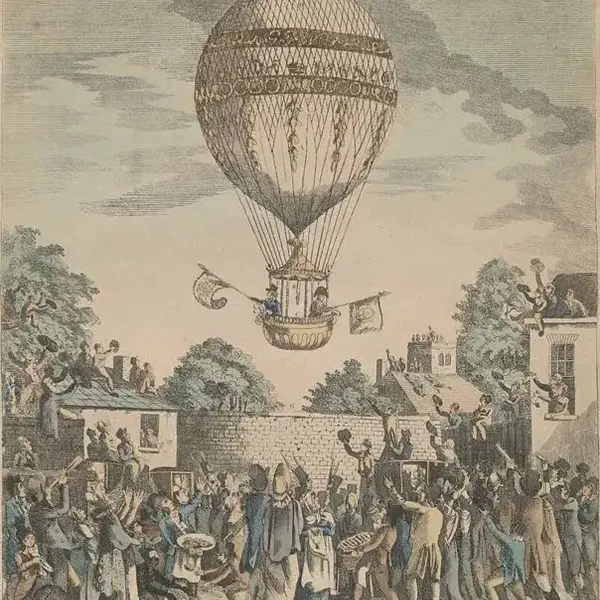 William Sadler, 1st balloon crossing of the Irish Sea
