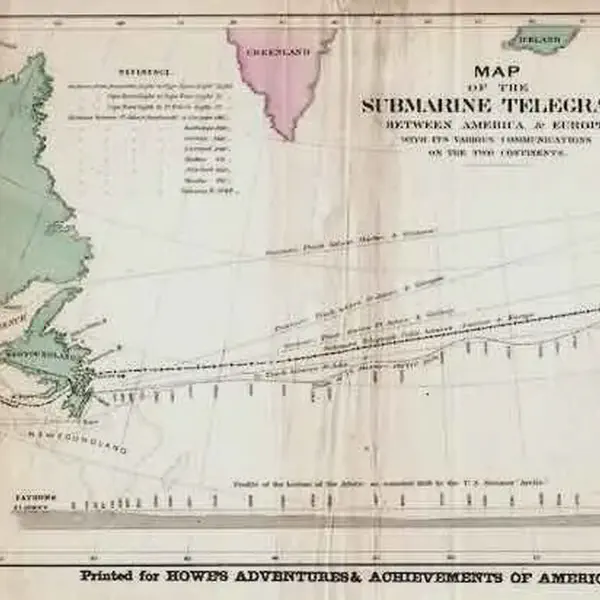 Transatlantic telegraph cable