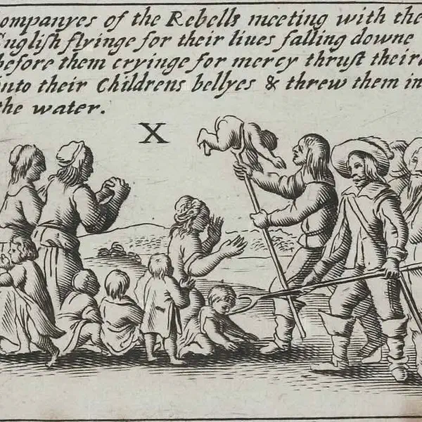 Battle of Cnoc na nOs Alasdair MacColla Scottish military leaderdies fighting on Irish side against Cromwells Troops