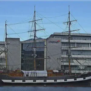 The replica famine ship, the Jeanie Johnston, arrives in Dublin after final fittings in Cork