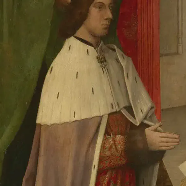 King James III crowned at Kelso Abbey.