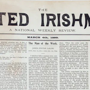 First issue of United Ireland, Parnellite weekly