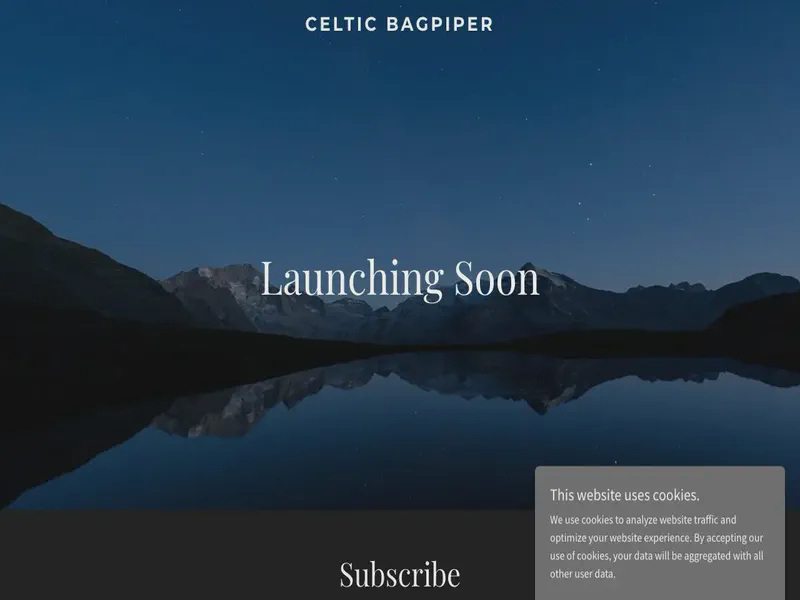 Website preview for www.celticbagpiper.com