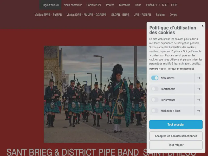 Website preview for www.saint-brieuc-district-pipe-band.com